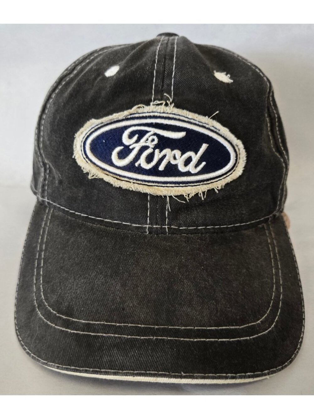 Ford Distressed Patch Adjustable Baseball Cap Classic Trucking American Motors